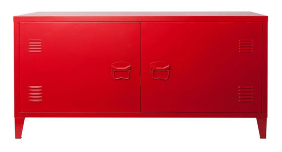 Parete rossa TV antipolvere Hall Cabinet Design del metallo