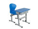Singoli scrittorio dello studente ed insieme blu della sedia, mobilio scolastico della Tabella di scrittura del bambino dell'aula