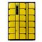 Armadio sicuro di Digital codificato auto nero giallo, un armadio di diciotto telefoni cellulari per l'ufficio